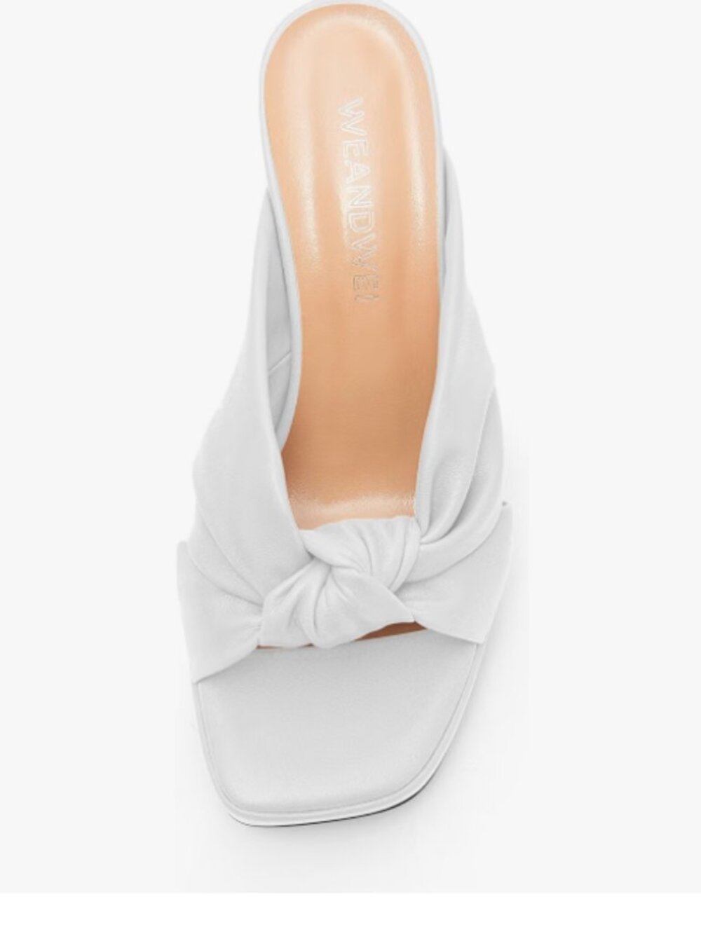 Knotted Platform Heels - Mules